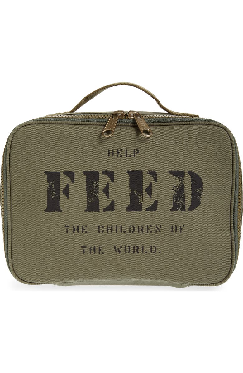 FEED Canvas Lunch Box, Main, color,