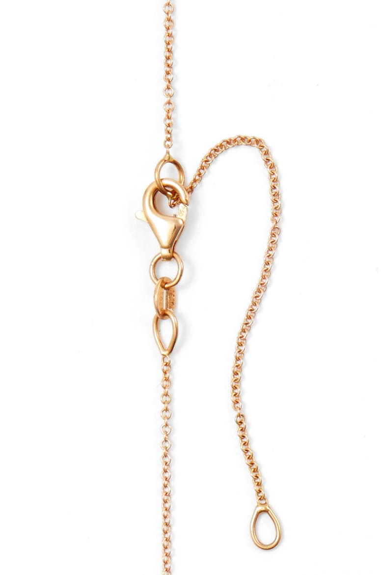 Diamond Pavé Initial Pendant Necklace, Alternate, color, 18K ROSE GOLD - A