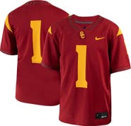 Nike Youth Nike #1 Crimson USC Trojans 1st Armored Division Old Ironsides Untouchable Football Jersey