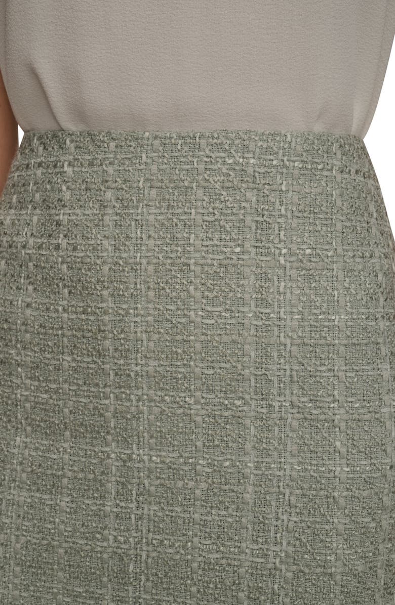 Donna Karan New York Tweed Pencil Skirt, Alternate, color, Weathered Sage