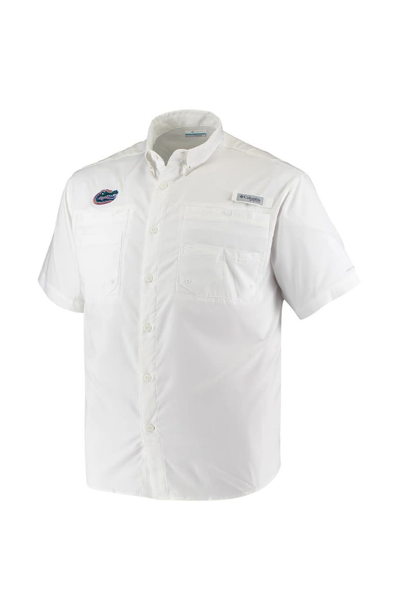 Columbia Men's Columbia PFG White Florida Gators Tamiami Omni-Shade Button-Down Shirt, Alternate, color,