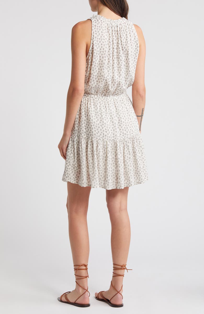 Rails Albany Ditsy Floral Tiered Linen Blend Dress, Alternate, color, 