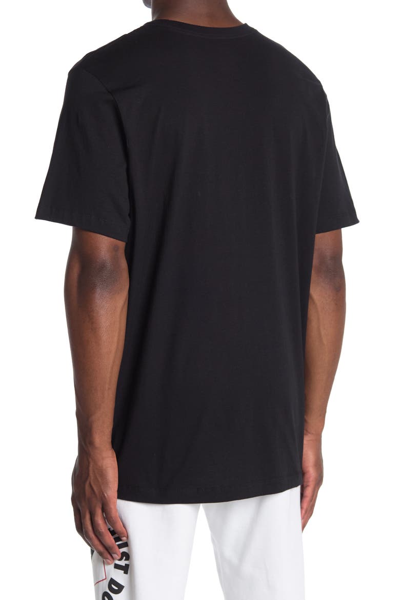 Icon Swoosh Cotton Graphic T-Shirt, Alternate, color, 010 BLACK/WHITE
