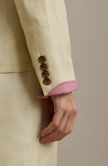 Lauren Ralph Lauren Linen Blend Twill Blazer | Nordstrom