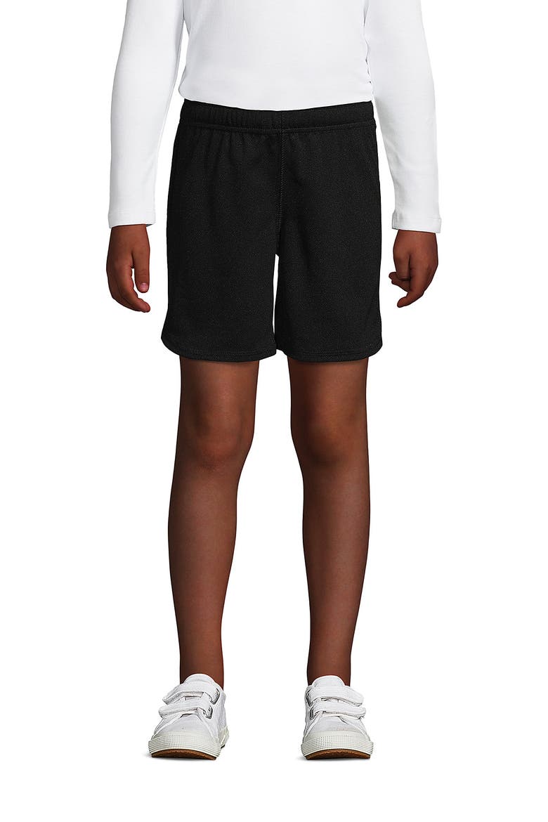 School Uniform Girls Mesh Gym Shorts, Main, color, Black