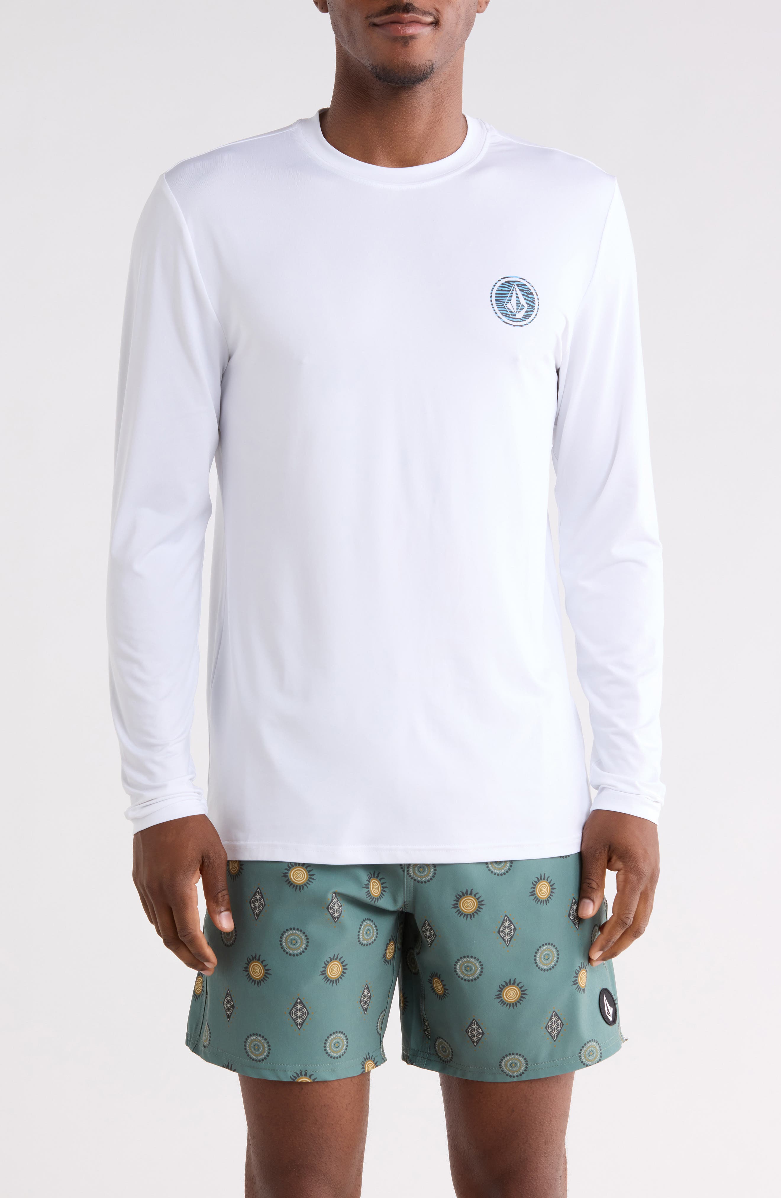 Volcom Crawdad Warp Stripe Long Sleeve Graphic T-Shirt