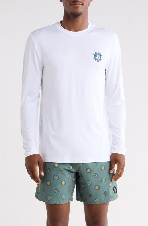 Crawdad Warp Stripe Long Sleeve Graphic T-Shirt