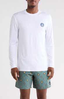Crawdad Warp Stripe Long Sleeve Graphic T-Shirt