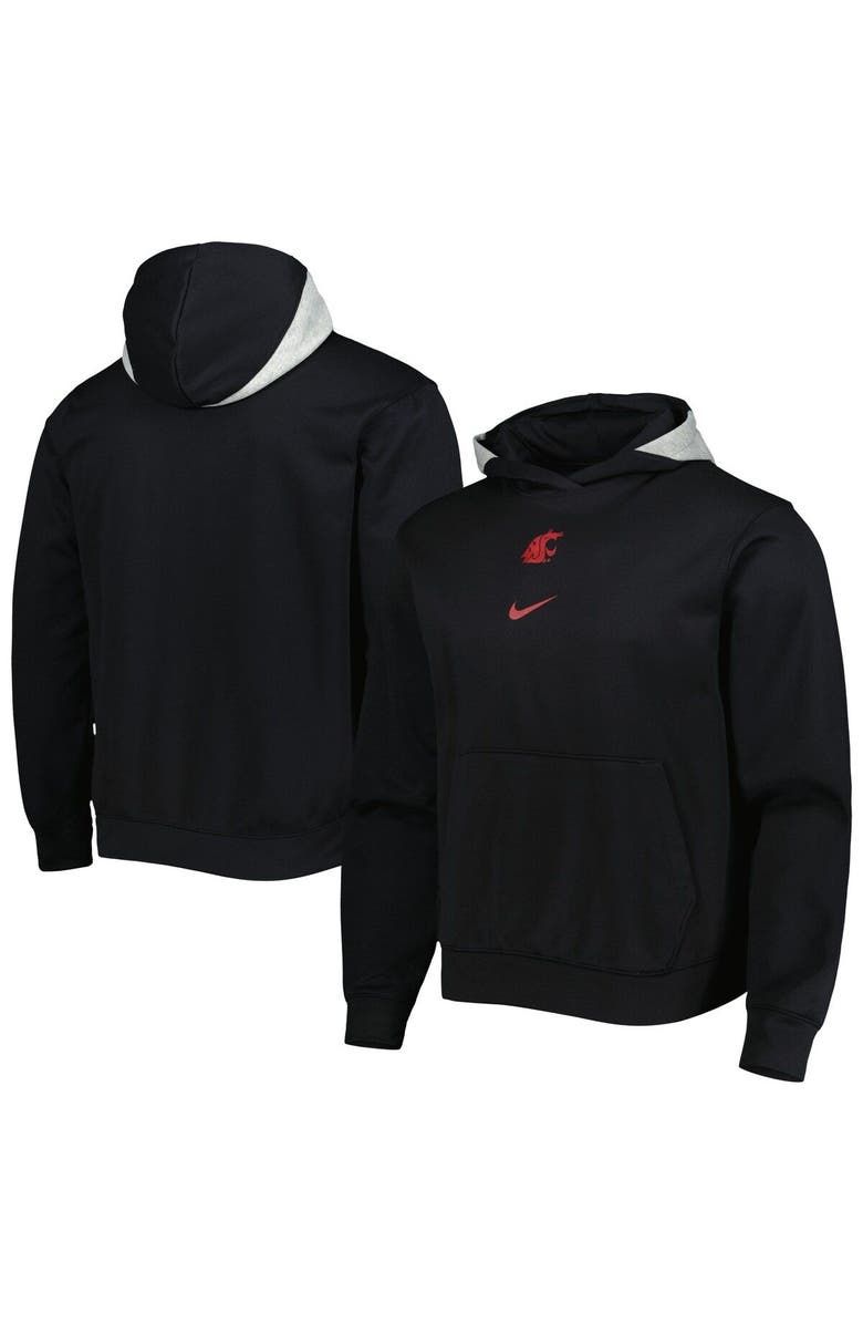 Nike Men's Nike Black Washington State Cougars Spotlight Performance Pullover Hoodie, Main, color, 