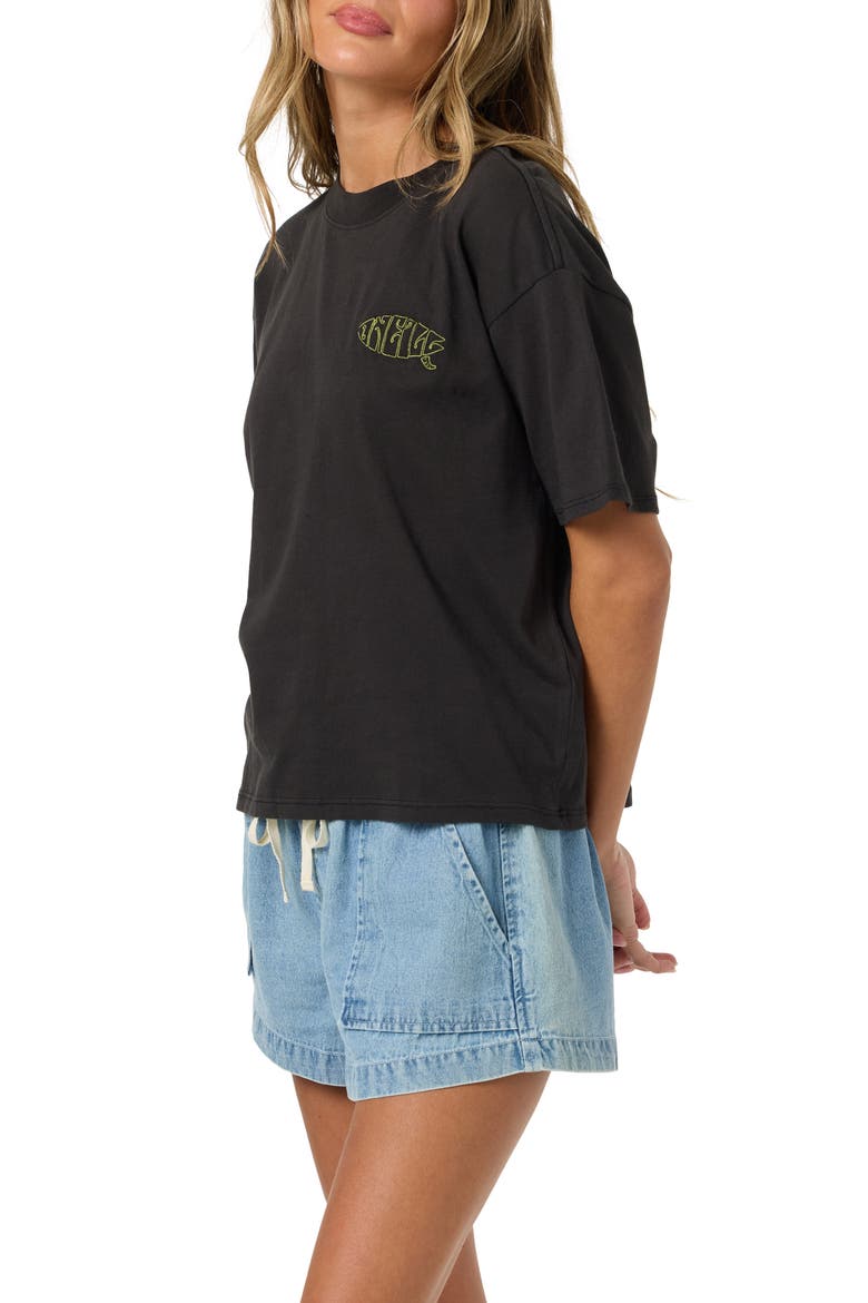 Board Embroidered T-shirt, Alternate, color, BLACK