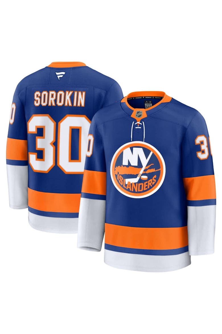 Men's Fanatics Ilya Sorokin Royal New York Islanders Home Premium Jersey, Main, color, Royal