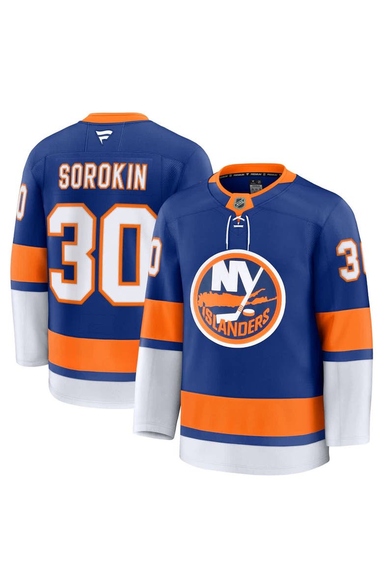 FANATICS Men's Fanatics Ilya Sorokin Royal New York Islanders Home Premium Jersey, Main, color, 