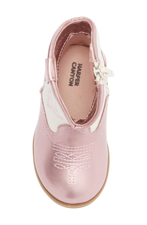 Harper Canyon Kids' Gabriela Western Bootie In Pink