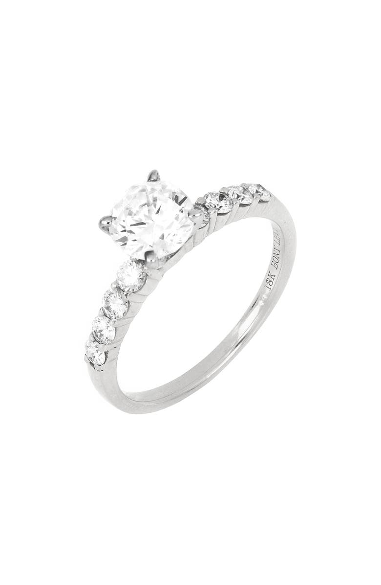 Bony Levy Shared Prong Diamond Engagement Ring Setting, Main, color,