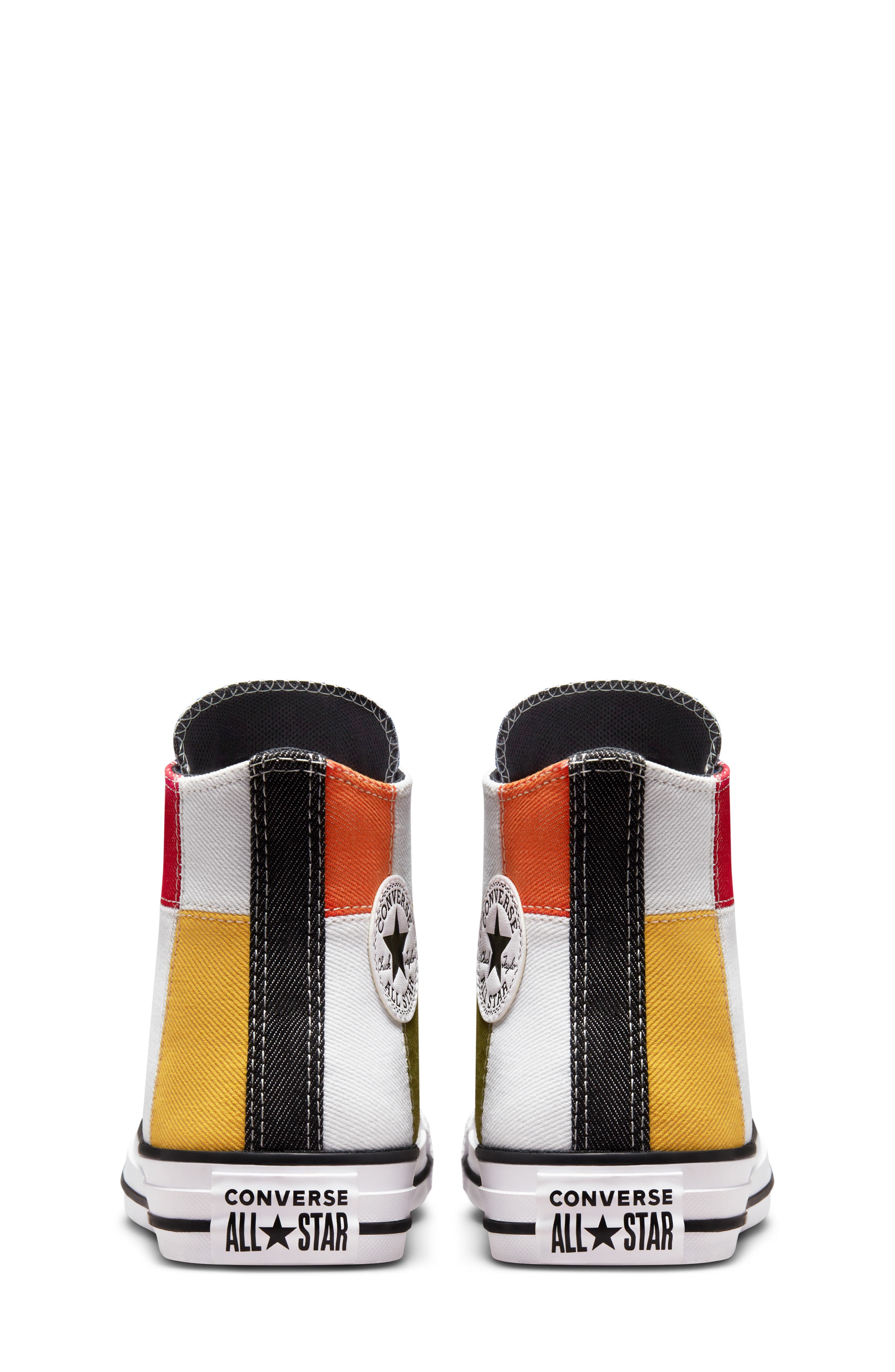 Converse Kids' Chuck Taylor<sup>®</sup> All Star<sup>®</sup> Colorblock High Top Sneaker, Alternate, color, 