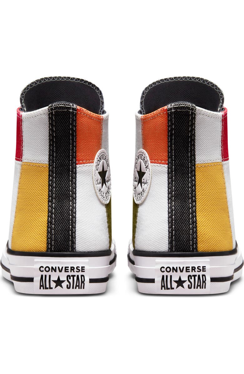 Converse Kids' Chuck Taylor<sup>®</sup> All Star<sup>®</sup> Colorblock High Top Sneaker, Alternate, color,
