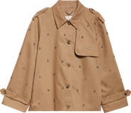 Golden Goose Crystal Embellished Oversize Trench Jacket