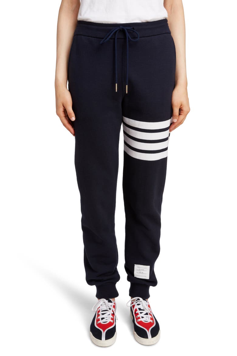4-Bar Sweatpants, Main, color, NAVY