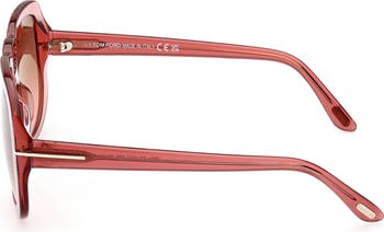 56mm Gradient Aviator Sunglasses