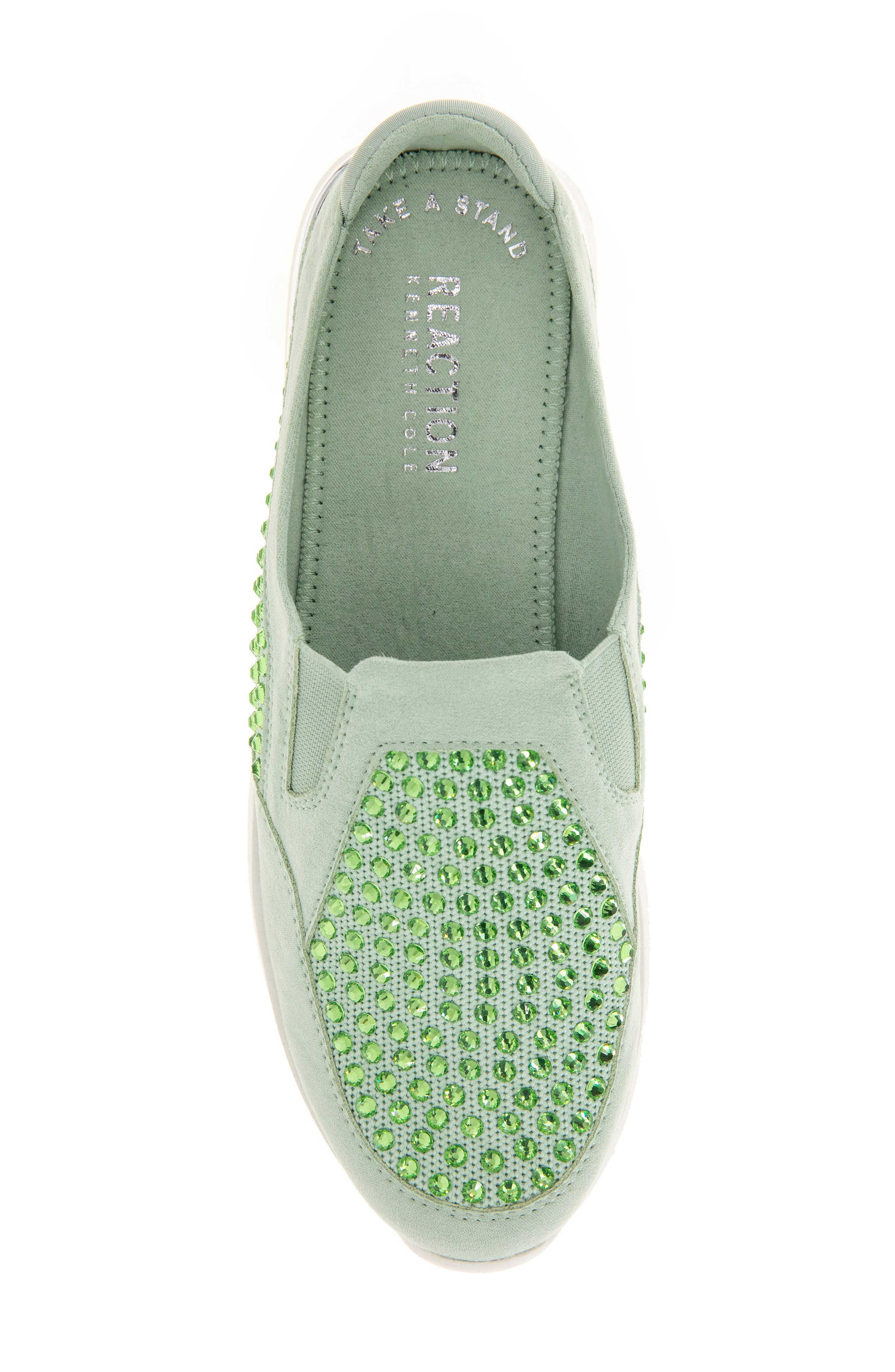 Cameron Rhinestone Sneaker Mule, Alternate, color, MATCHA KNIT