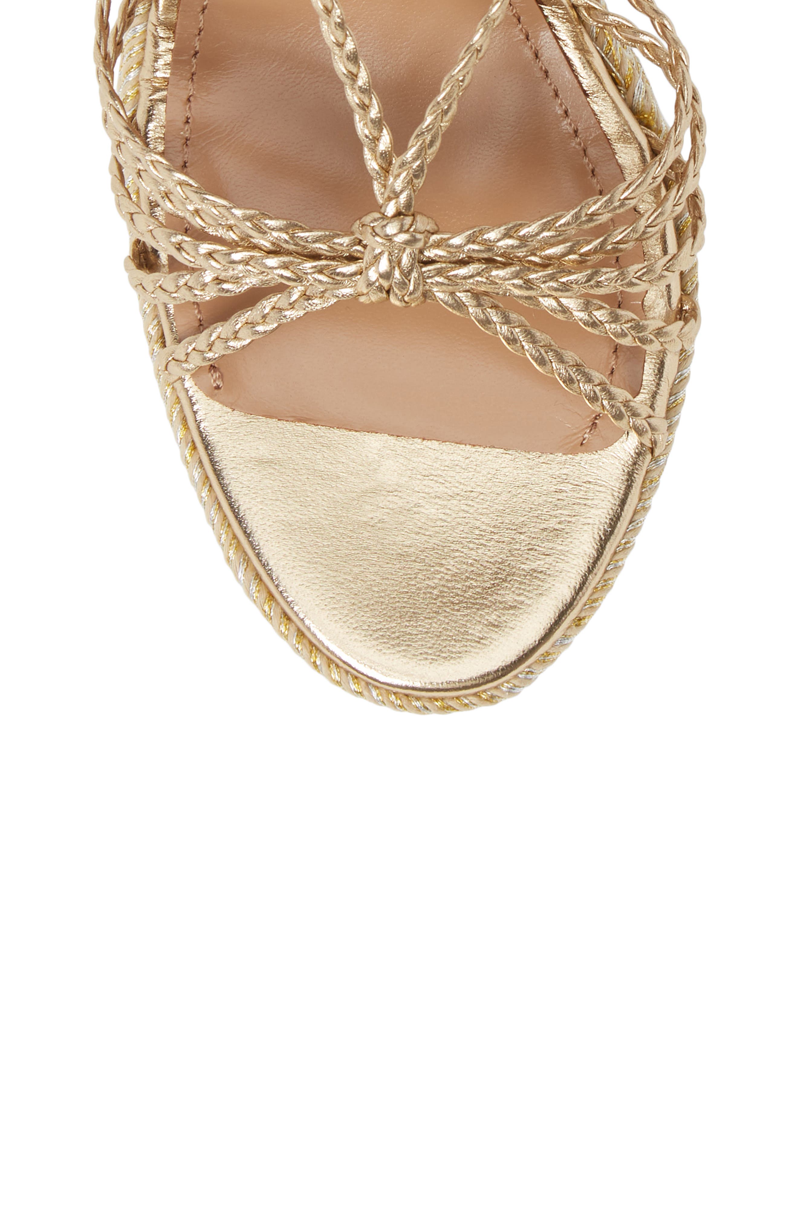 Aquazzura Savannah Wedge Sandal, Alternate, color, 