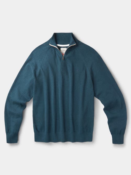 Aubin Bonby Zip Neck Sweater In Green