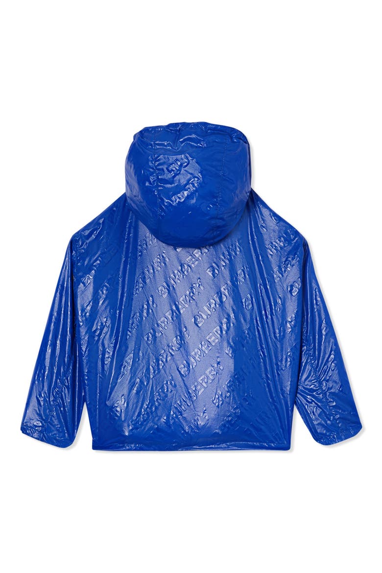 Lorenzo Logo Embossed Hooded Jacket, Alternate, color, DEEP COBALT