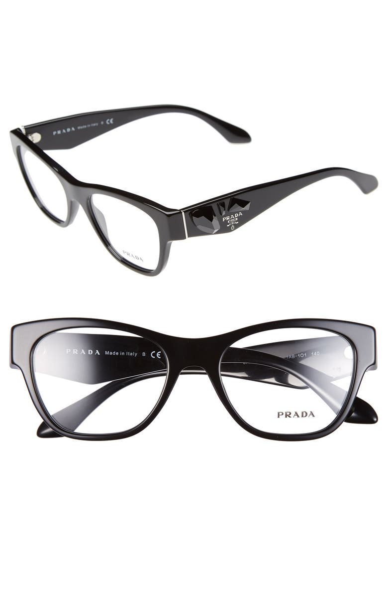 Prada 51mm Optical Glasses, Main, color,