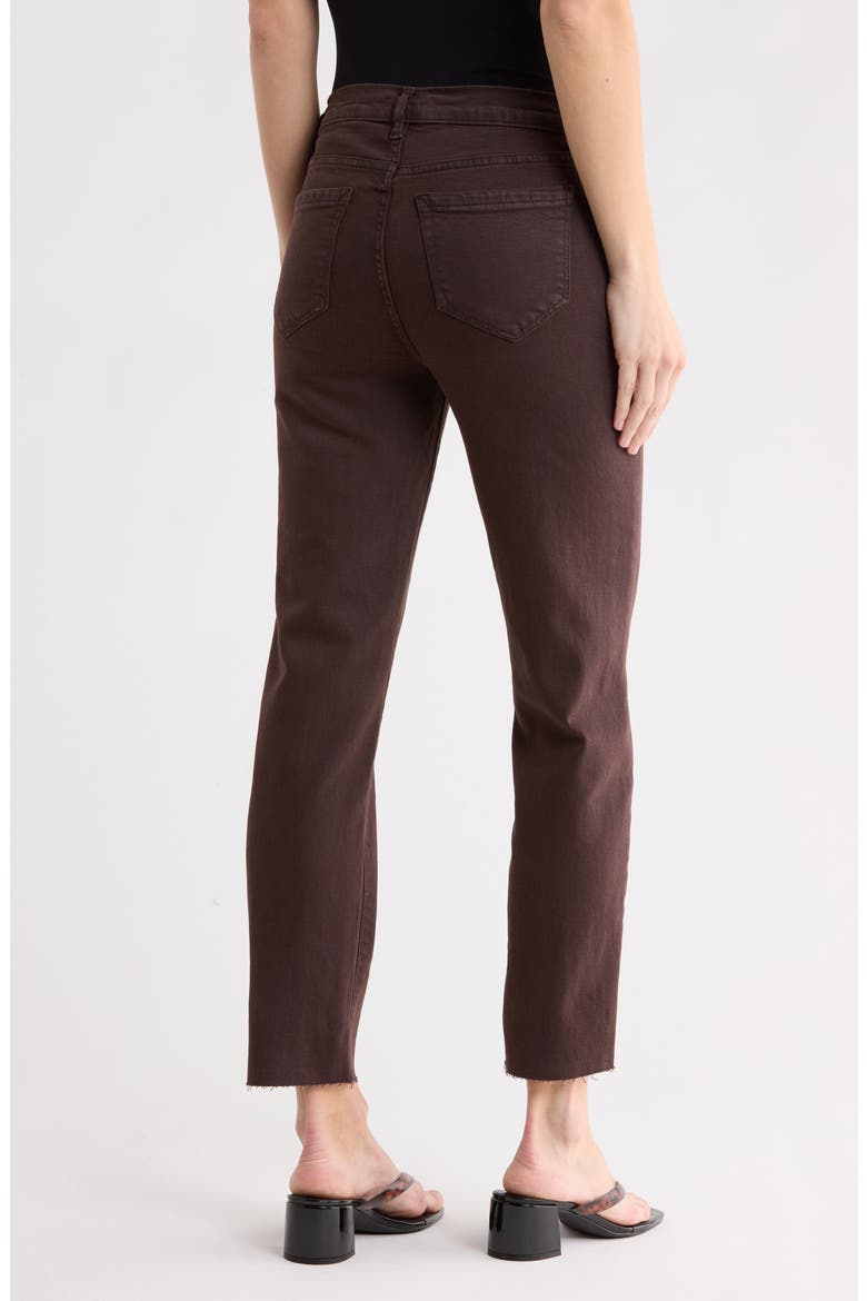 High Rise Straight Leg Pants, Alternate, color, CHOCOLATE