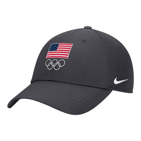 Men's Nike Anthracite Team USA On-Field Club Ripstop Dri-FIT Adjustable Hat