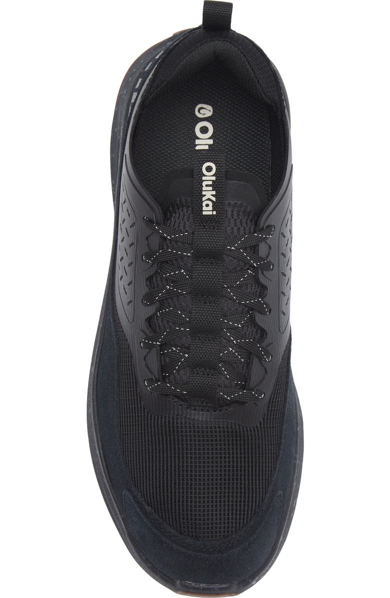 OluKai Makiki Water Resistant Trail Sneaker, Alternate, color, Black/ Black