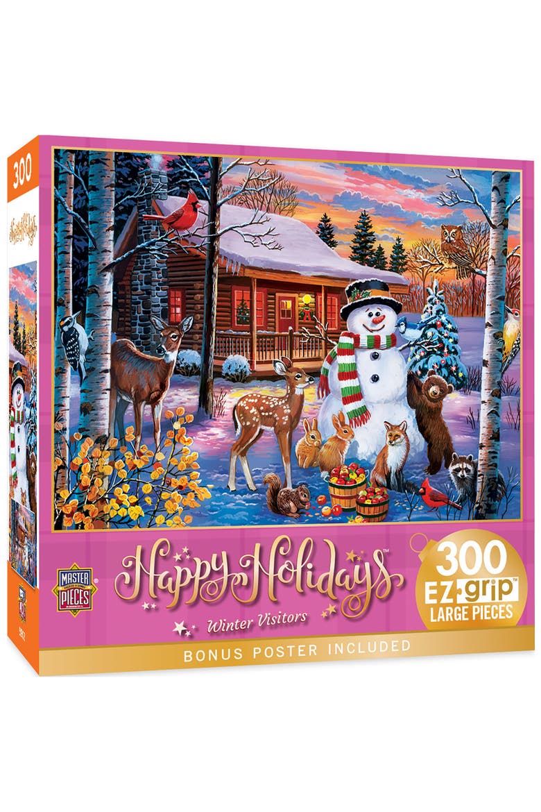 Winter Visitors 300pc Jigsaw Puzzle, Main, color, Multicolor