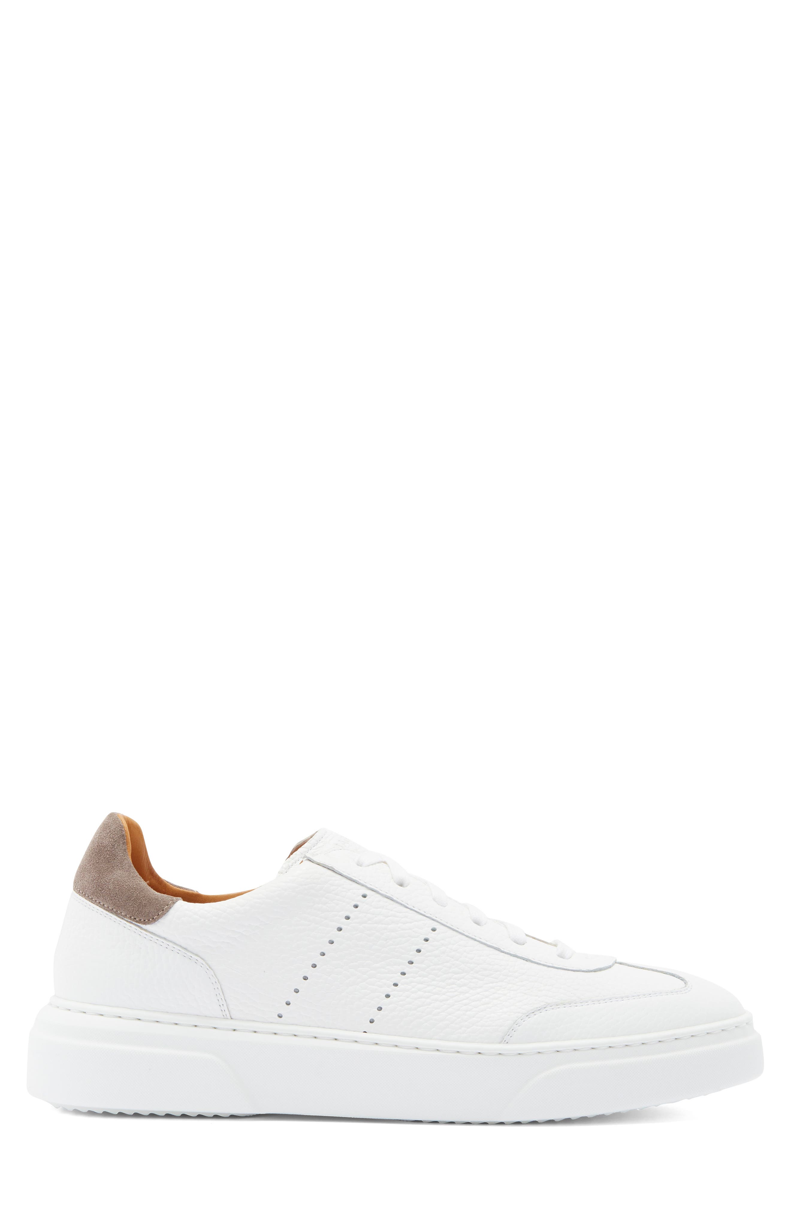 Magnanni Tura Low Top Sneaker, Alternate, color, White