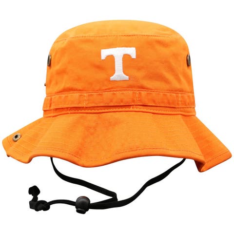 Men's Top of the World Light Orange Tennessee Volunteers Angler Washed Bucket Hat