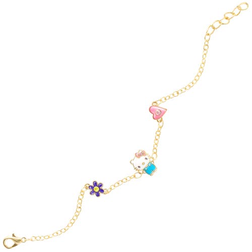 Hello Kitty And Friends 18kt Gold Plated Bracelet In Gold