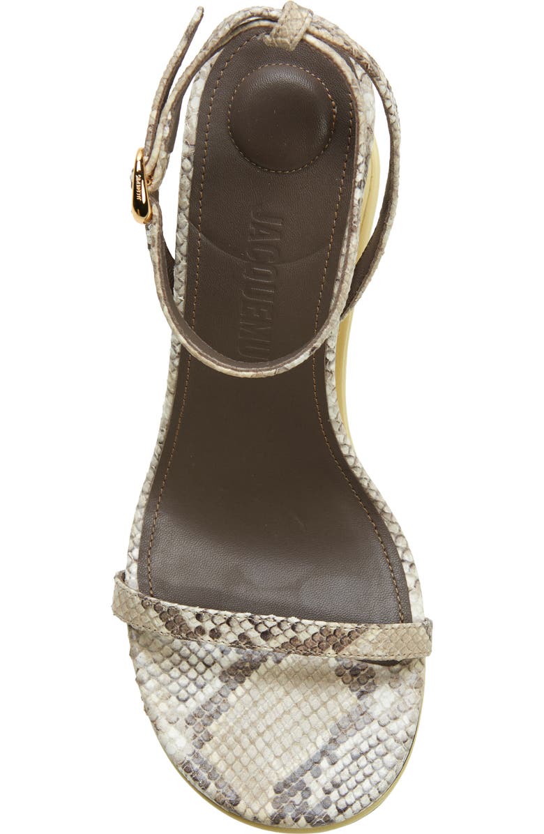 Jacquemus Double Ankle Strap Sandal, Alternate, color,