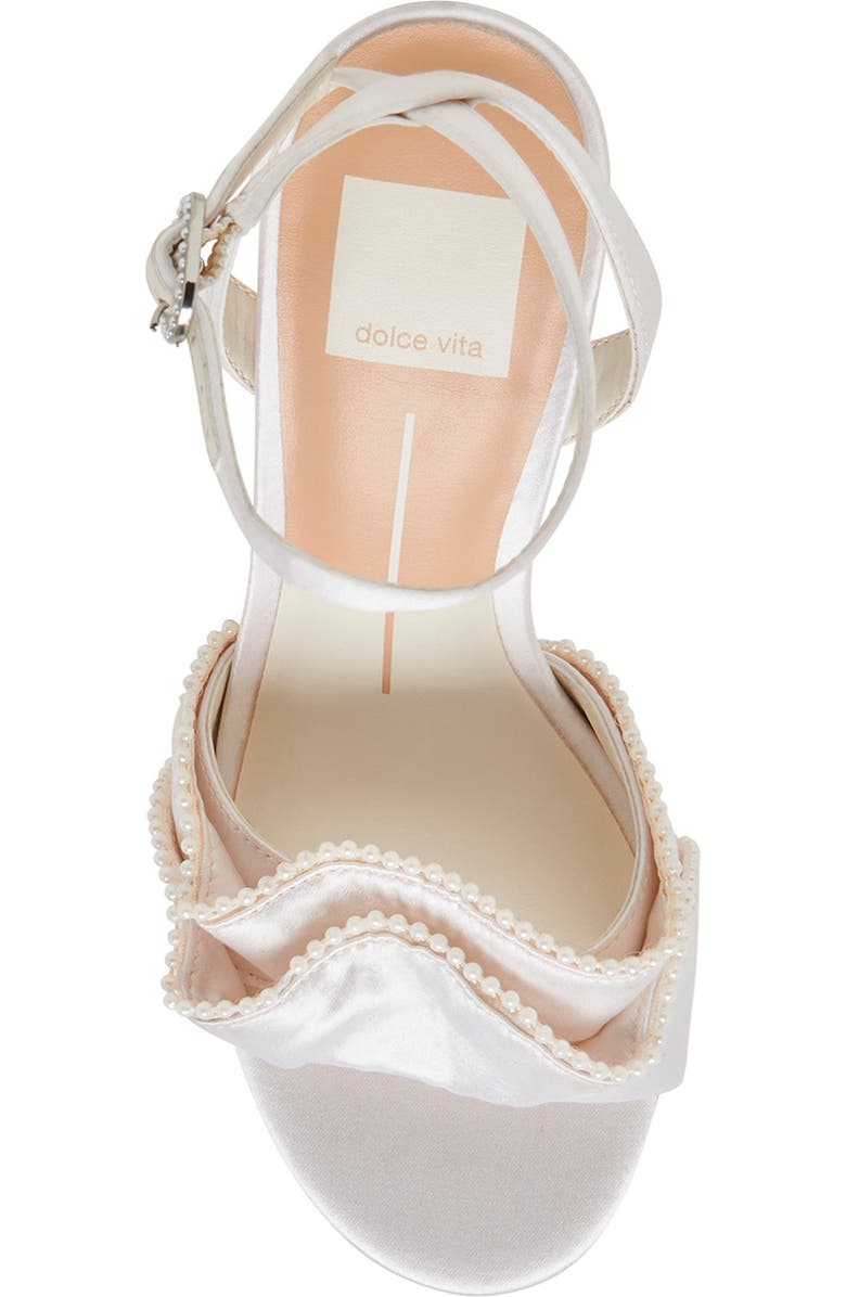 Dolce Vita Lunete Ankle Strap Sandal, Alternate, color, Vanilla Satin