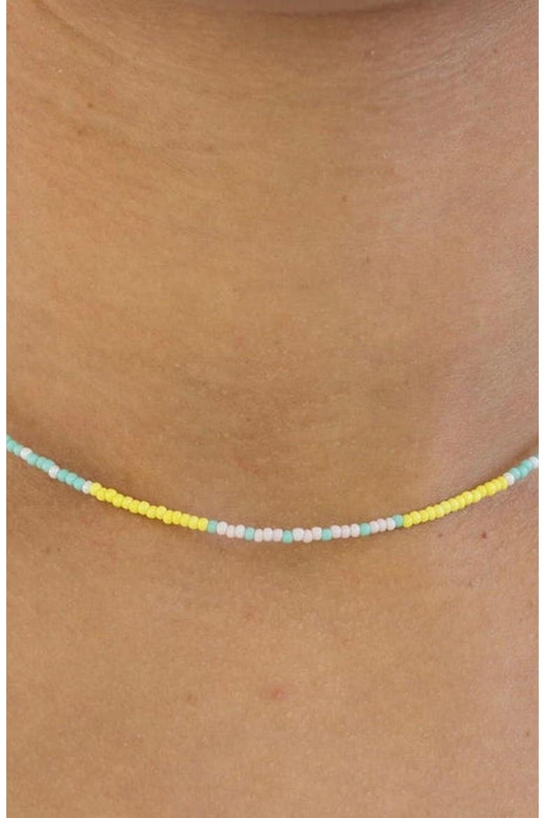 Ciao Bella Tiny Beaded Necklace, Alternate, color, Multi