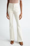 Veronica Beard Beverly Patch Pocket Skinny Flare Jeans