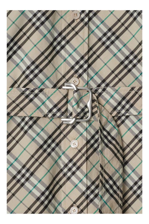 Burberry Woman Beige Dresses In Husk
