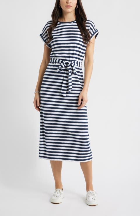 Tie Waist Midi Dress