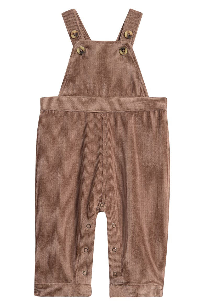 Organic Cotton Corduroy Overalls, Main, color, PORTOBELLO
