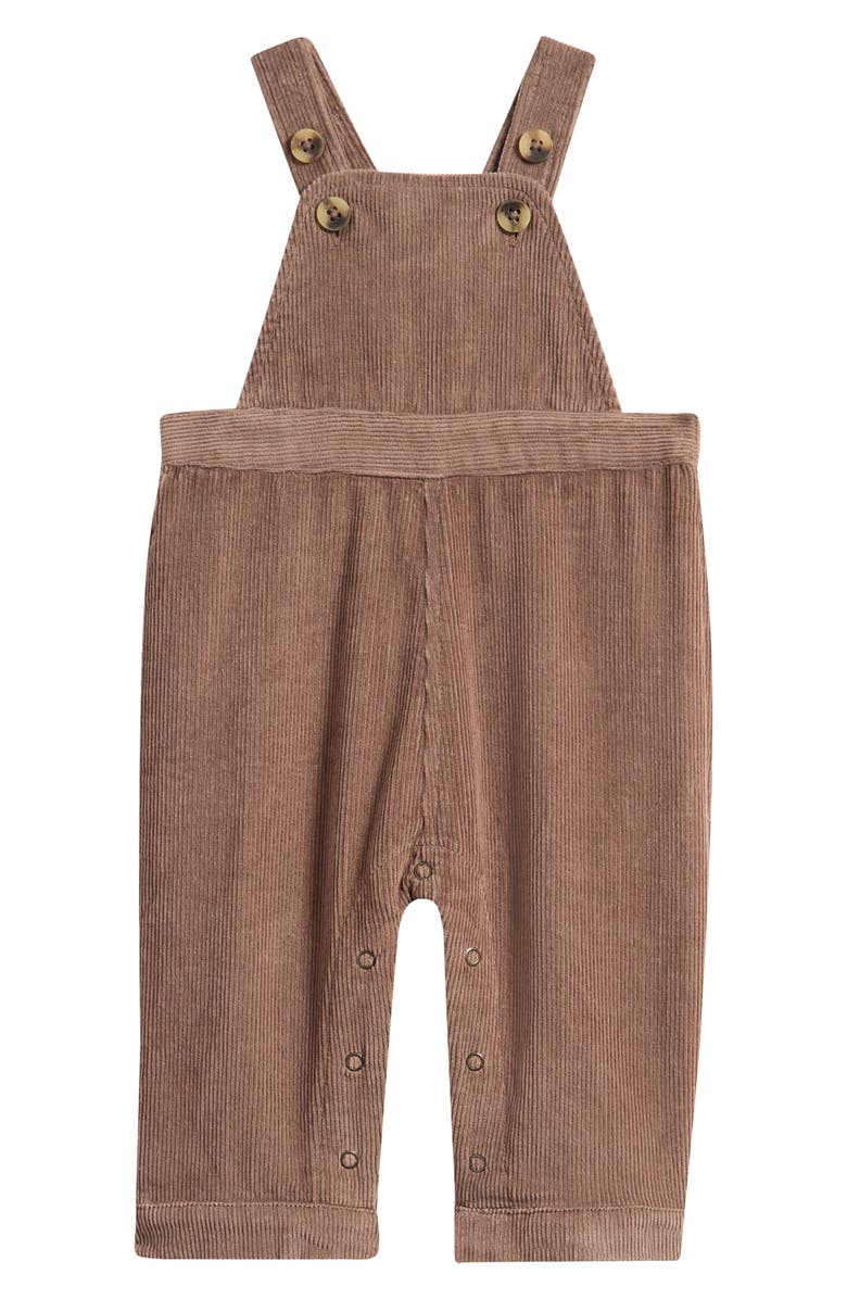 Pehr Organic Cotton Corduroy Overalls, Main, color, Portobello