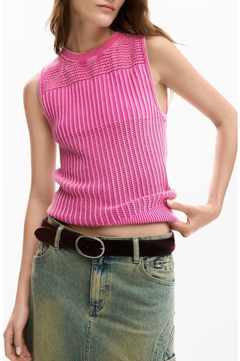 Sleeveless Sweater, Main, color, PINK