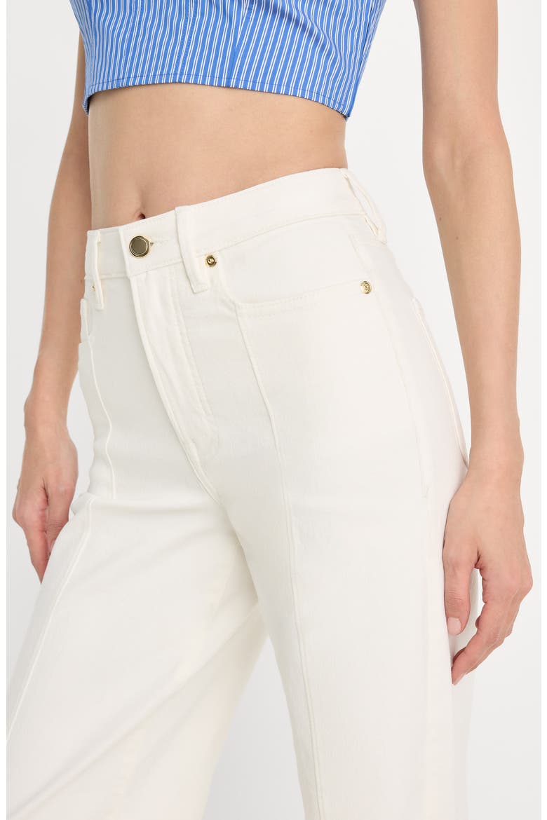 Good Waist High Waist Wide Leg Palazzo Jeans, Alternate, color, COTTON WHITE