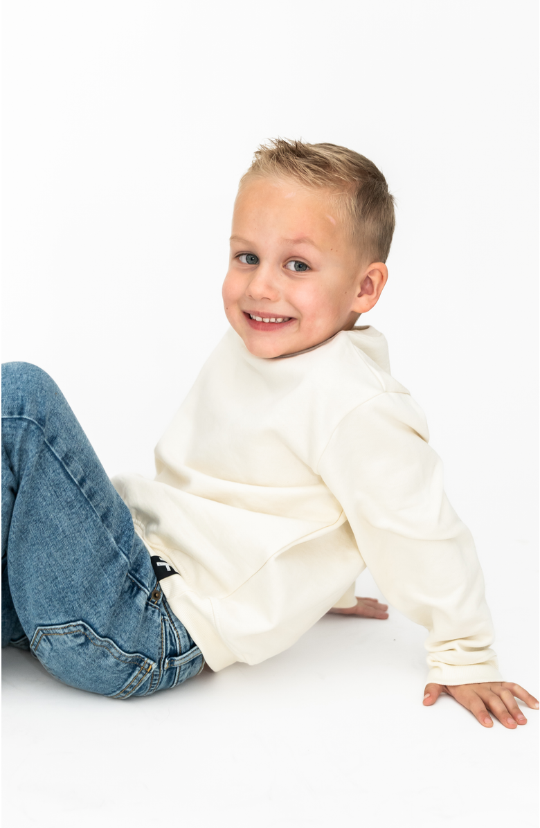 Laree + Co Basic Kids Sweatshirt, Alternate, color, Cream