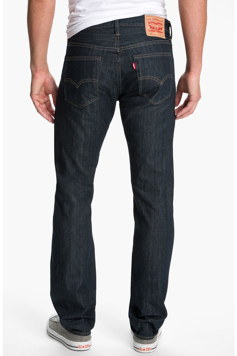 Levi's® '513™' Slim Straight Leg Jeans, Main, color, RUMPLED RIGID
