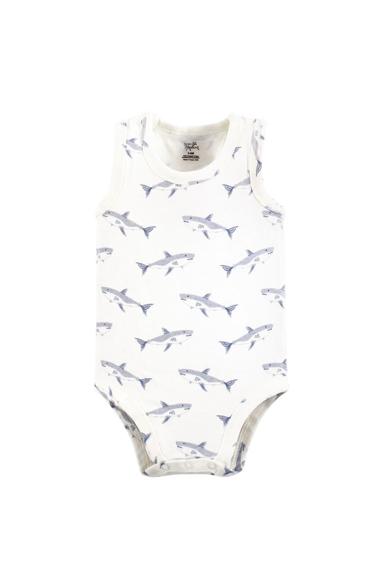 Touched by Nature Organic Cotton Sleeveless Bodysuits, Alternate, color, Mystic Sea Creatures