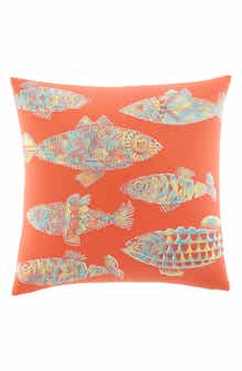 Tommy Bahama Batic Fish Pillow - 20" Square