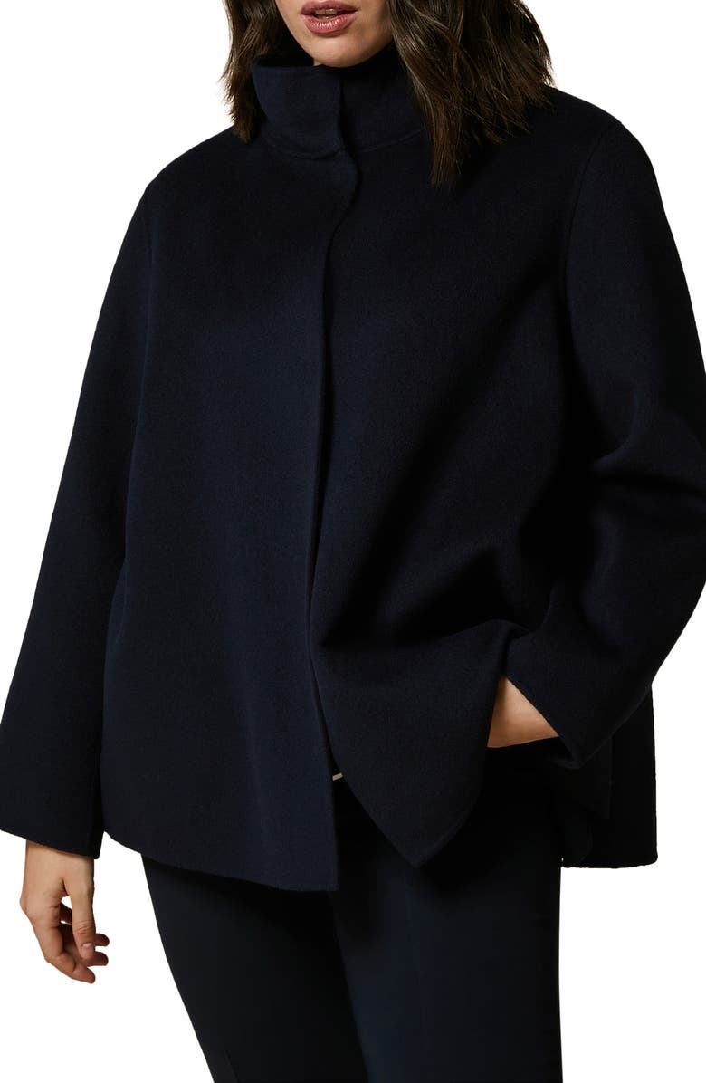 Marina Rinaldi Wool Blend Coat, Main, color, 